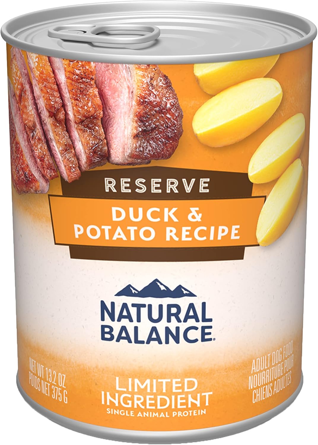 Natural Balance Limited Ingredient Adult Grain-Free Wet Canned Dog Food, Reserve Duck & Potato Recipe, 13 Ounce (Pack Of 12)