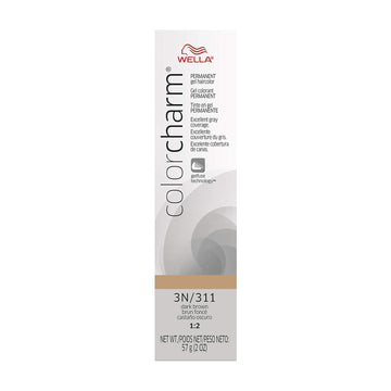 Colorcharm Permanent Gel, Hair Color For Gray Coverage, 3N Dark Brown