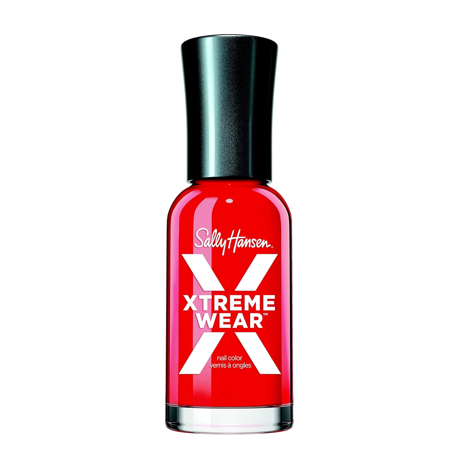 Sally Hansen Xtreme Wear Nail Polish, Streak-Free, Shiny Finish, Long-Lasting Nail Color, Red-Ical Rockstar, 0.12 Fl Oz