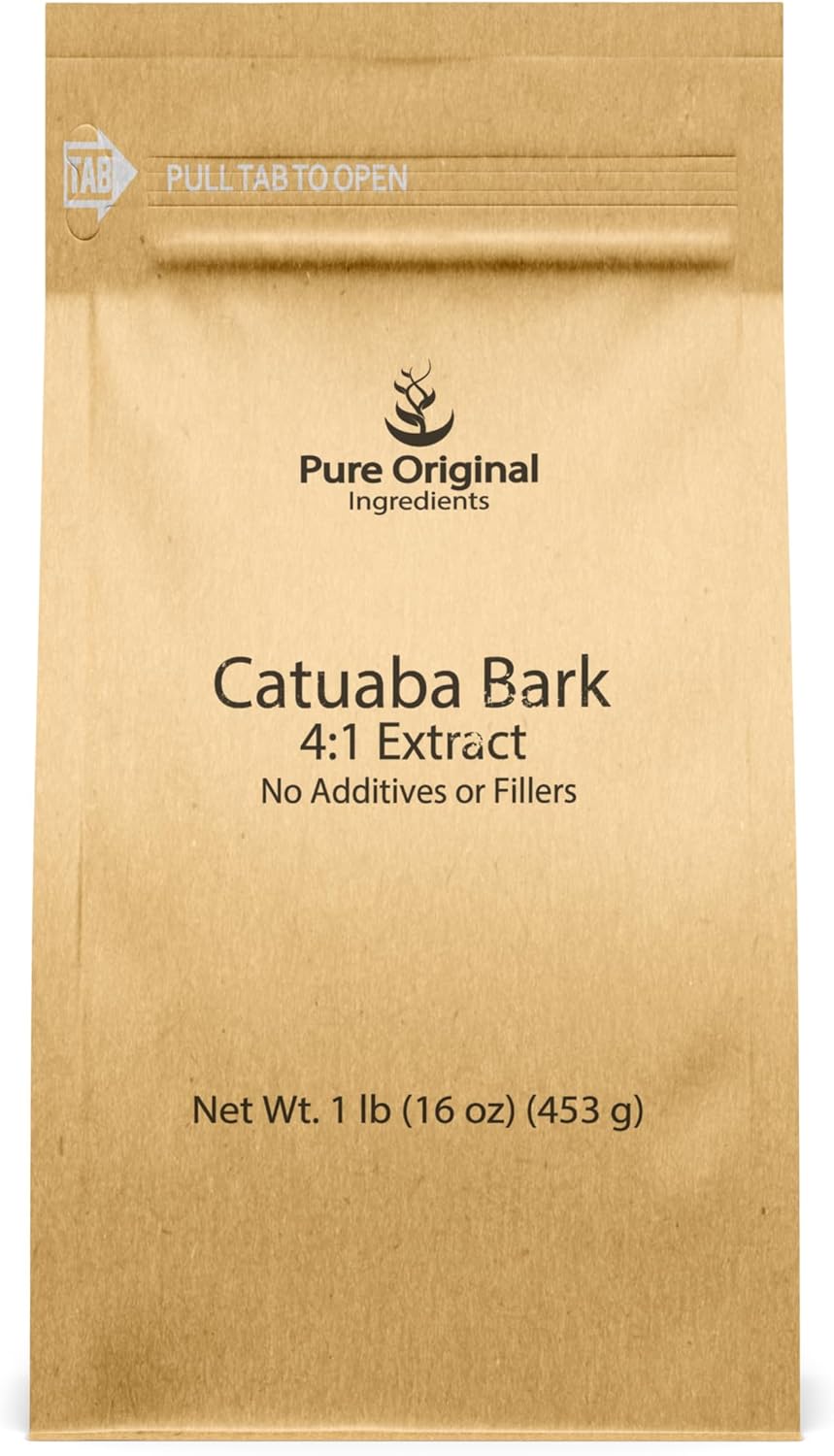 Pure Original Ingredients Catuaba Bark Extract (1 Lb), 4: 1 Extract, Fine Powder, Dietary Supplement