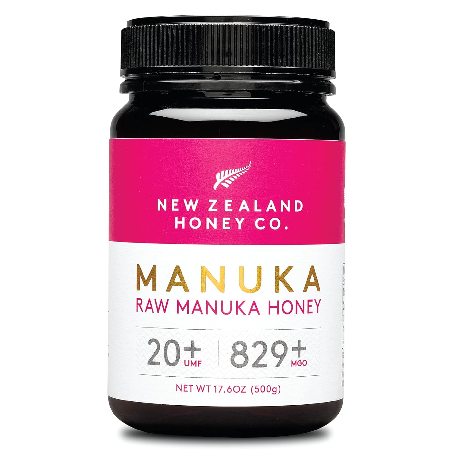 New Zealand Honey Co. Raw Manuka Honey Umf 20+ | Mgo 829+, Umf Certified / 17.6Oz