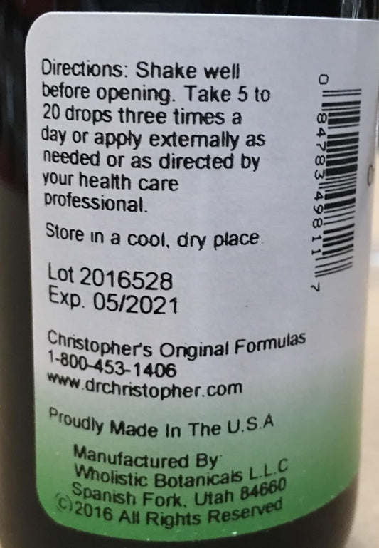 Dr Christopher's Formula Black Walnut Extract, 2  