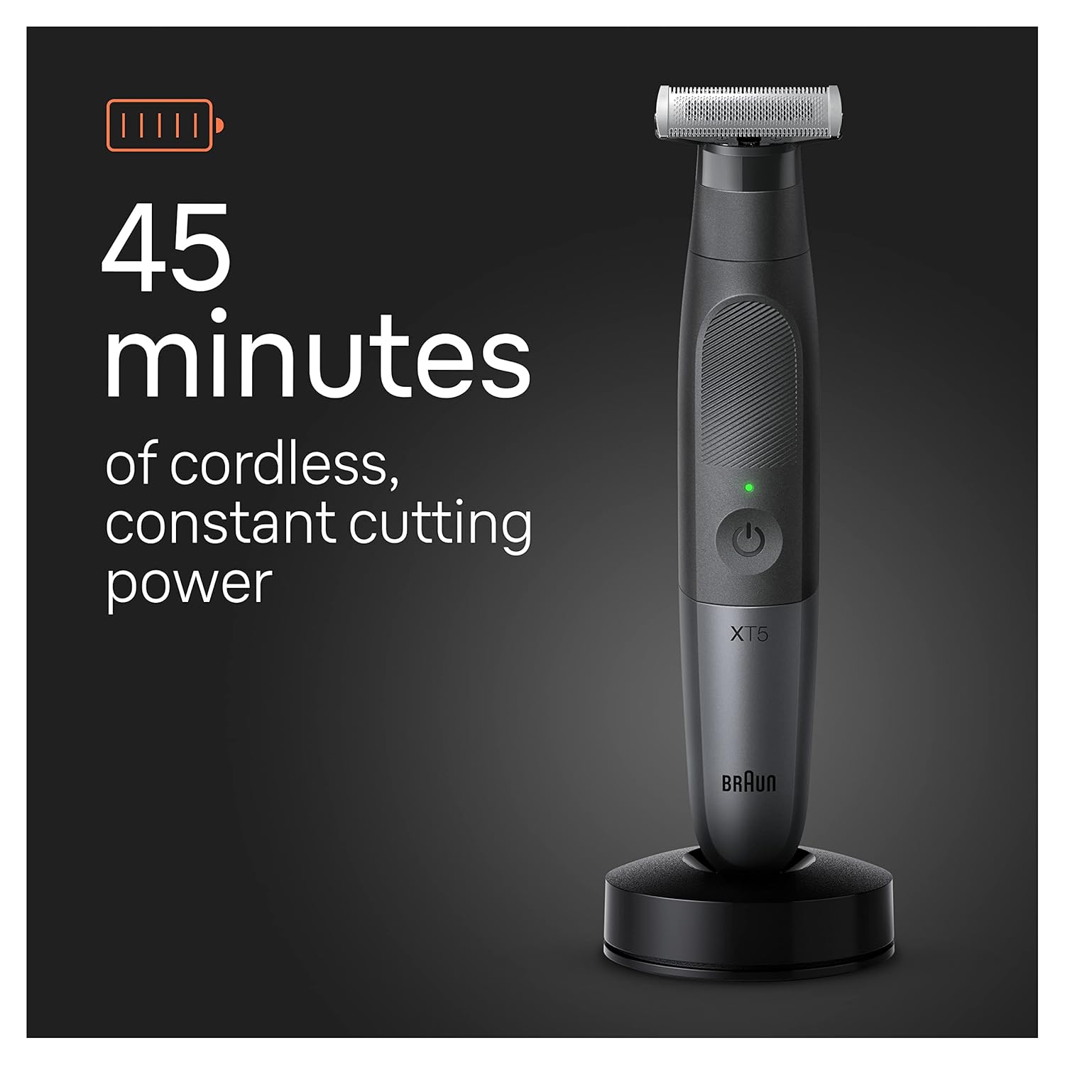 Braun Series XT5 5300, Hybrid Electric Mens Trimmer for Face & Body, Beard Trimmer & Body Shaver, with Protective SkinSecure and Two-Way Comb & Flex Head for Quick Grooming, Waterproof, : Beauty & Personal Care