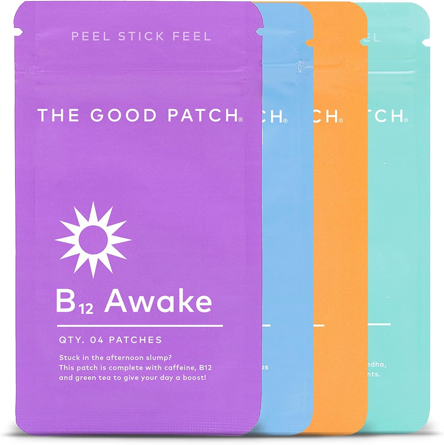 La Mend The Good Patch The Vital Patches Mixed Bundle. Variety Set Includes B12 Awake, Dream, Rescue and Relax (16 Total Patches)