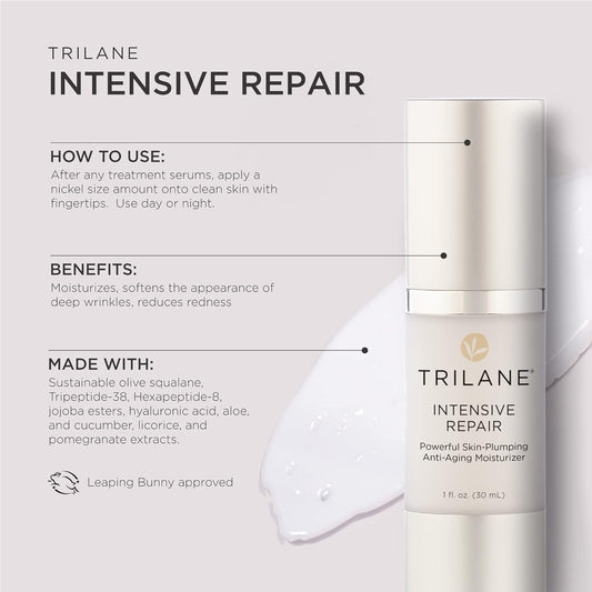 Healthy Directions Trilane Intensive Repair Deep Wrinkle Repair Anti-Aging Moisturizer with Squalane