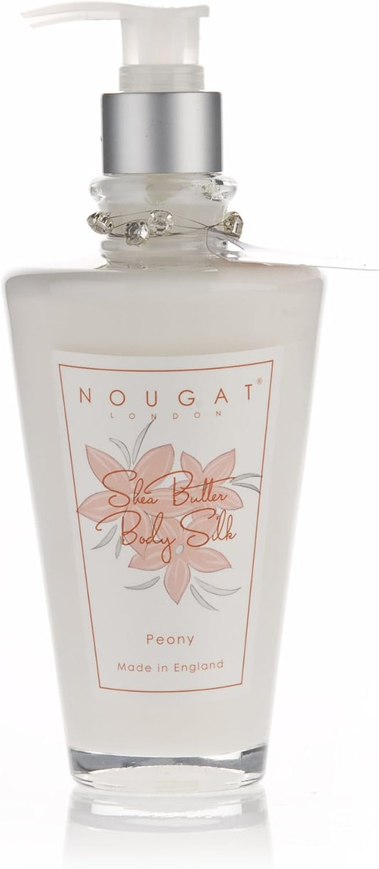 Nougat London Limited Shea Butter Body Silk Glass Decanter Peony 250Ml