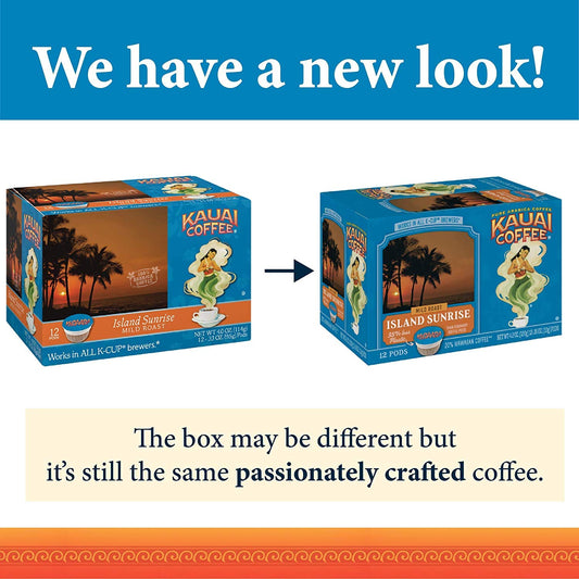 Kauai Coffee Na Pali Coast Dark Roast - Compatible with Keurig Pods K-Cup Brewers (1 Pack of 24 Single-Serve Cups)