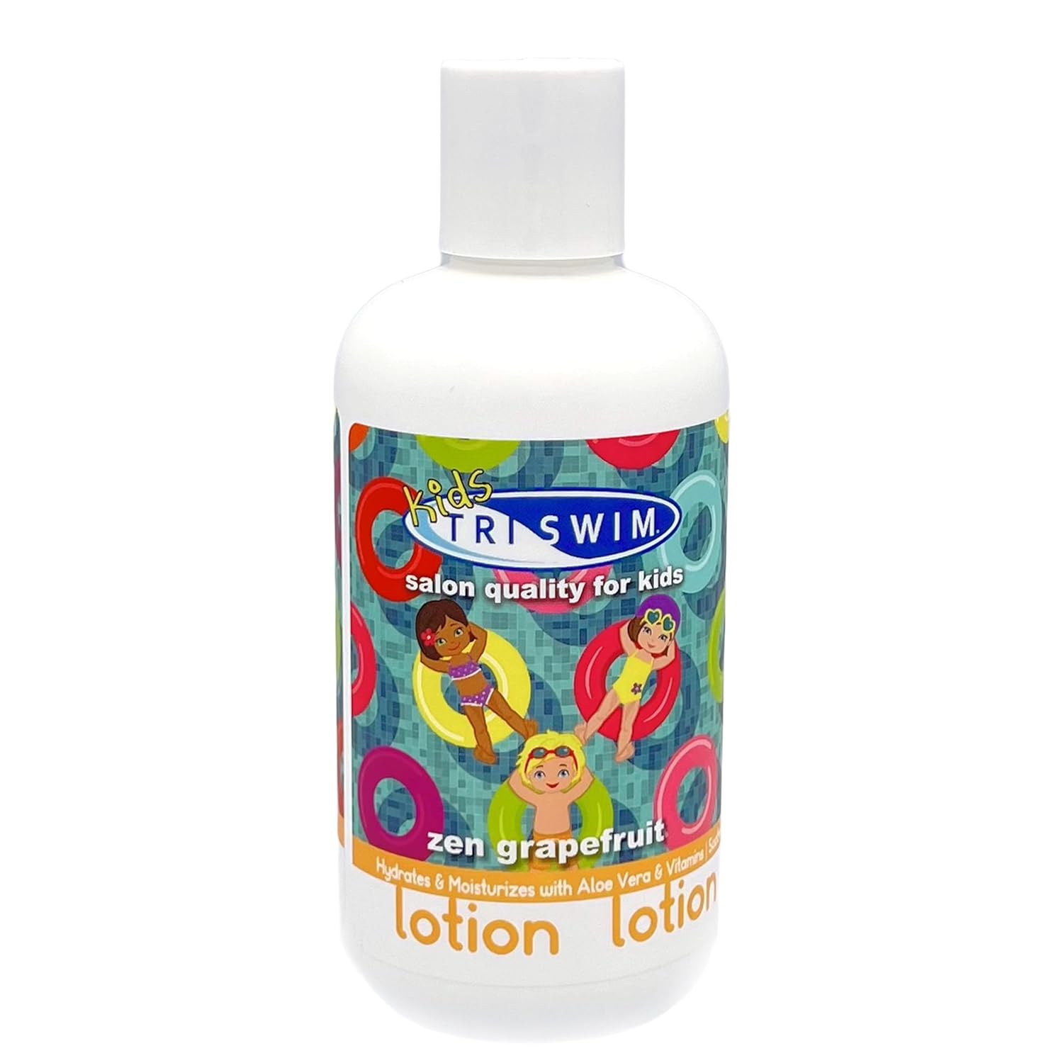 Triswim Kids Scented Body Lotion Skin Hydrating Moisturizer Chlorine Removal With Aloe Vera