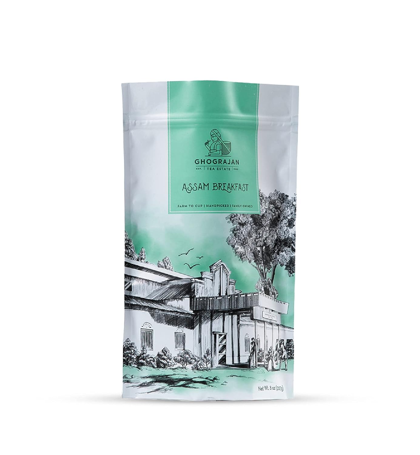 Assam Breakfast High Caffeine Loose Black Tea From India (200+ Cups) - Fresh Harvest - Perfect For Strong Morning Milk Tea Or Indian Chai Tea - Farm2Cup No Middleman - Bulk Pack - 1 Pound