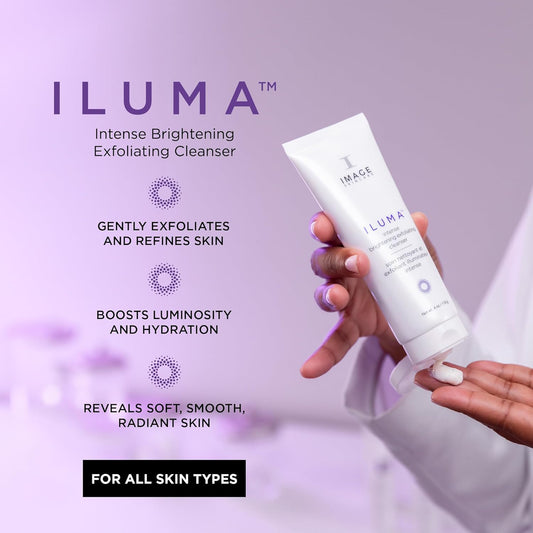 Image Skincare, Iluma Intense Brightening Cleanser, Foaming Face Wash To Exfoliate, Brighten And Boost Luminosity, 4 Oz