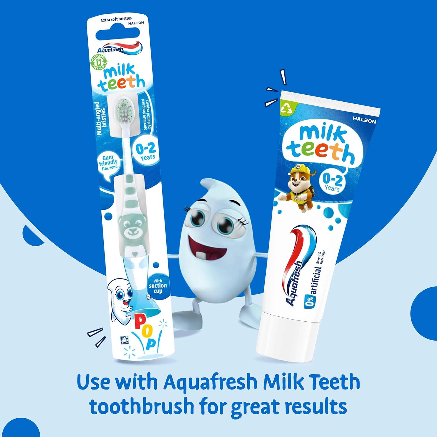 Aquafresh Milk Teeth Baby Toothpaste 0-2 years, Toddler Toothpaste for Infants, Gentle care for Milk Teeth, 50ml : Amazon.co.uk: Health & Personal Care