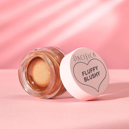 Pacifica Beauty | Fluffy Blushy Cream Blush for Cheeks + Lips | Creamy, Lightweight, Versatile, Easy-To-Use Formula | Hydrating Vegan Collagen | Pigmented Buildable Coverage | Vegan + Cruelty Free