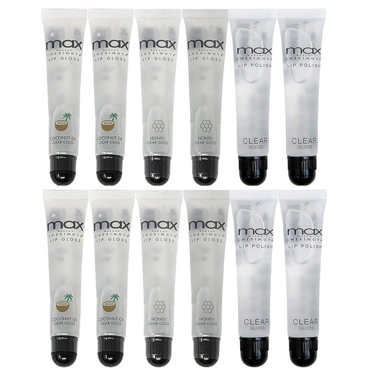 Cherimoya Max Makeup Lip Polish Bulk-12Pcs Set (Mix) : Beauty & Personal Care