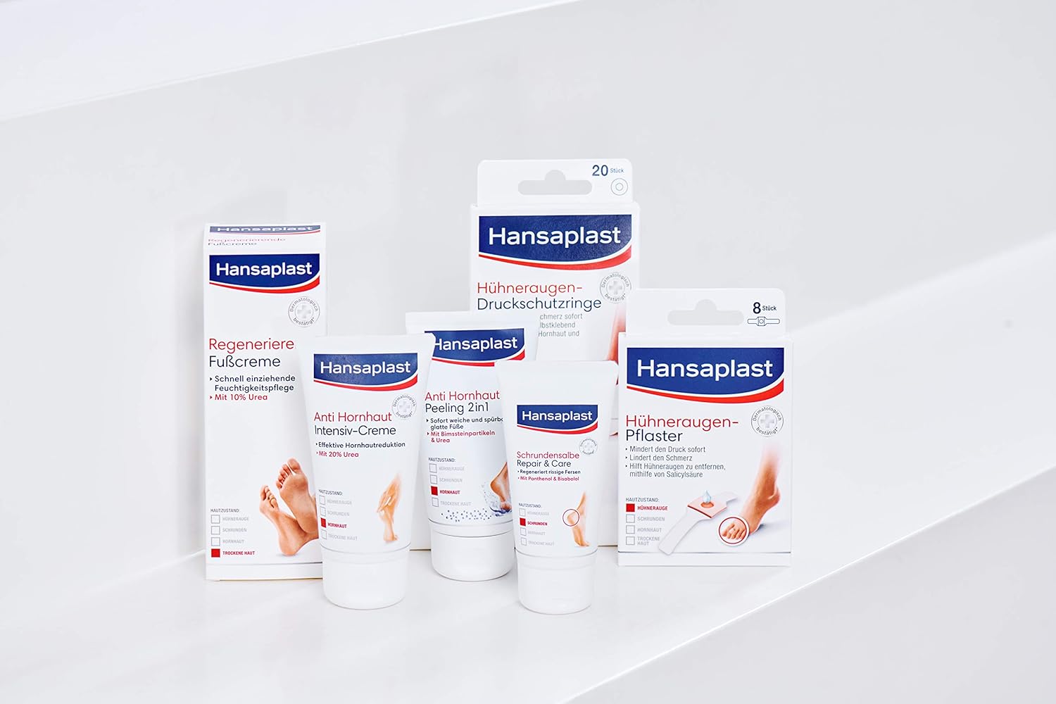 Hansaplast Corns Plaster, Adhesive Plaster To Corns (Pain-Relieving Foot Patches With Secure Hold, 2'S Pack (2 X 8 Piece ))