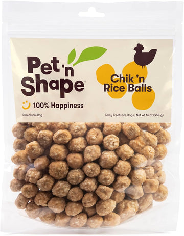 Pet 'N Shape Chik 'N Rice Balls Dog Treats - 1 Pound