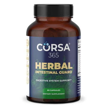Herbal Intestinal Support - Supplement For Digestive Health, Gut Balance, Colon Cleanse, And Immune Boost For Men And Women - Diet Complex With Organic Formula - 60 Capsules