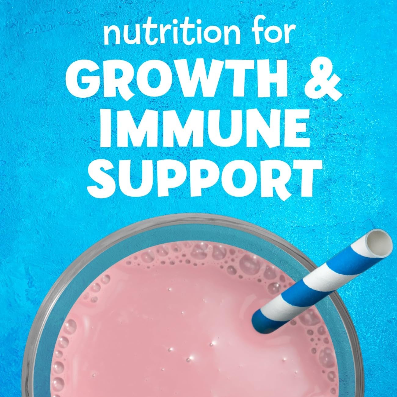 PediaSure Grow & Gain with Immune Support Shake Mix Powder, 23 Vitamins and Minerals, 6g Protein, Helps Kids Catch Up On Growth, Non-GMO, Gluten-Free, Strawberry, 14.1-oz Can, 3 Cans—24 Servings : Everything Else