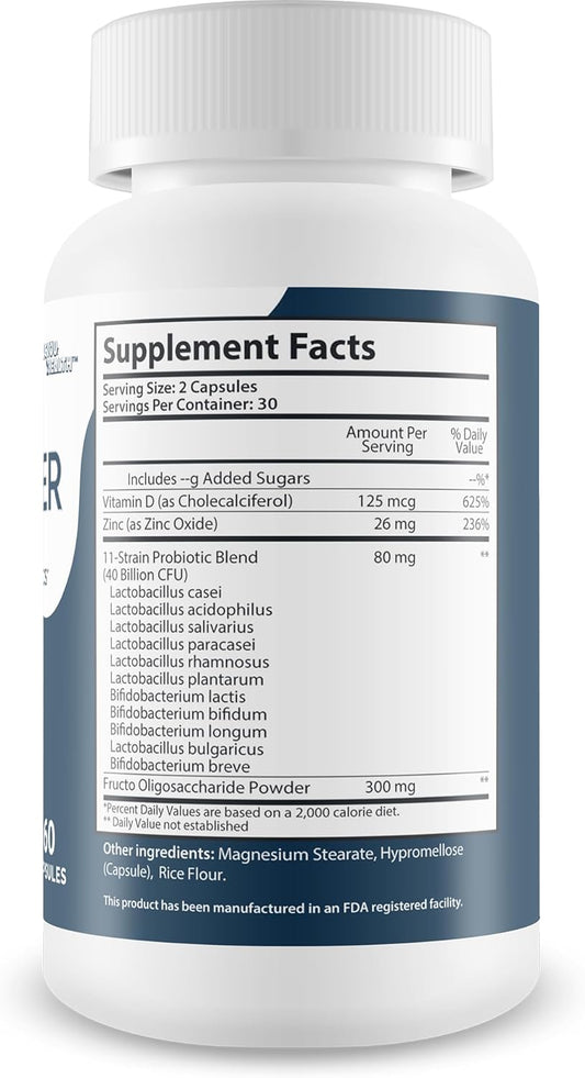 Probiotic Dental Defender Pro - Our Best Oral Probiotics For Teeth And Gums - Healthy Teeth Vitamins Supplements - Oral Health Probiotics - Probiotic Dental Supplements For Teeth Enamel Supplement