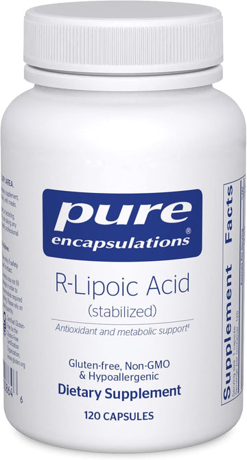 Pure Encapsulations R-Lipoic Acid (Stabilized) | Hypoallergenic Supplement With Enhanced Antioxidant Protection And Metabolic Support | 120 Capsules