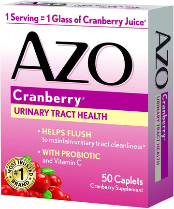 Azo All Natural Concentrated Cranberry Tablets, 50 Count (Pack Of 3)