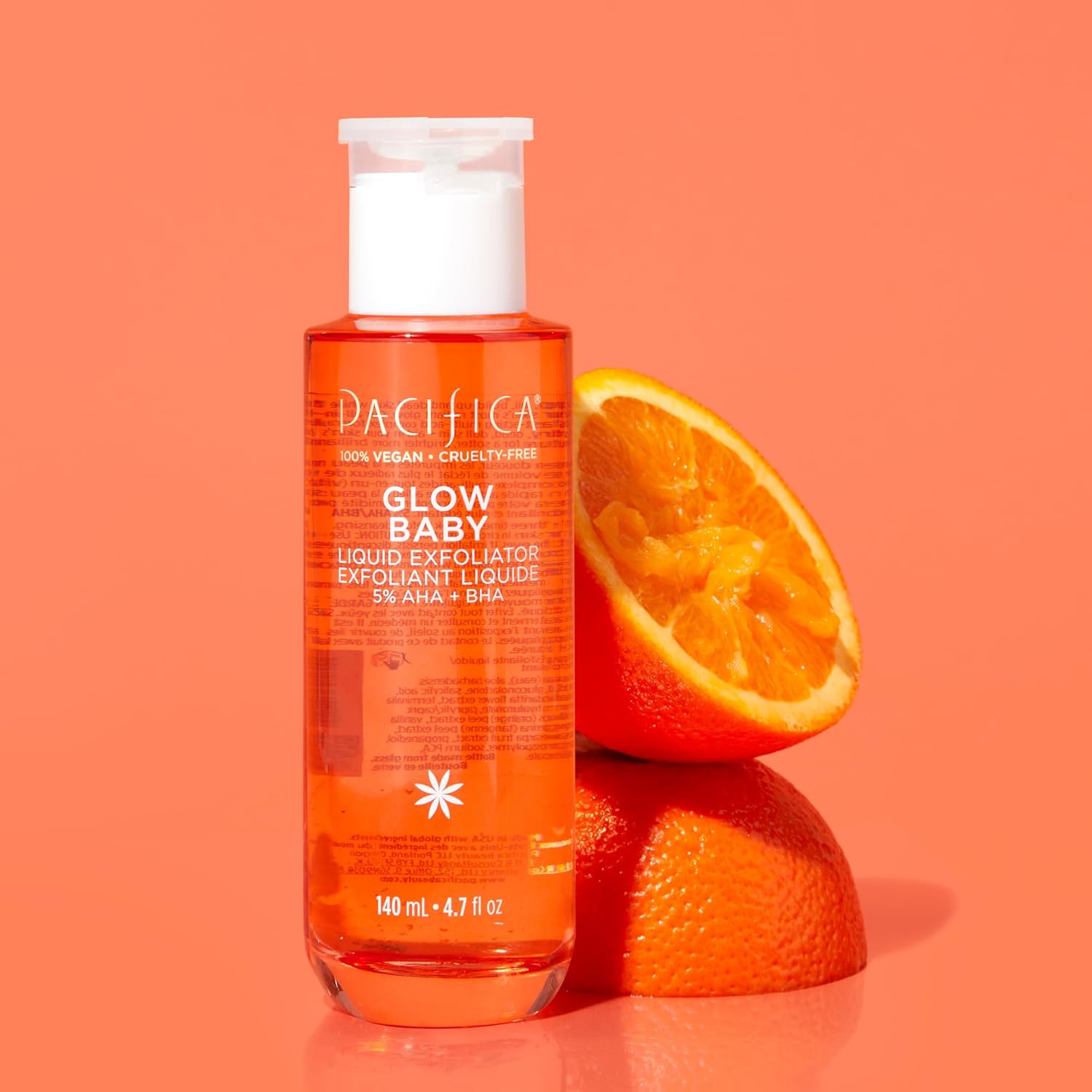 Pacifica Beauty | Glow Baby Liquid Exfoliant 5% AHA + BHA | Glycolic, Lactic & Salicylic Acid | Toner | Glowing Skin Finish | Clear Pores | Smooths, Brightens, & Tones Skin | Vegan + Cruelty Free : Beauty & Personal Care