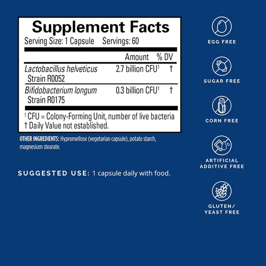 Dr Amen Brainmd Probrainbiotics - 3 Billion Cfu, 60 Capsules - Promotes Gut Health - Gluten Free - 60 Servings