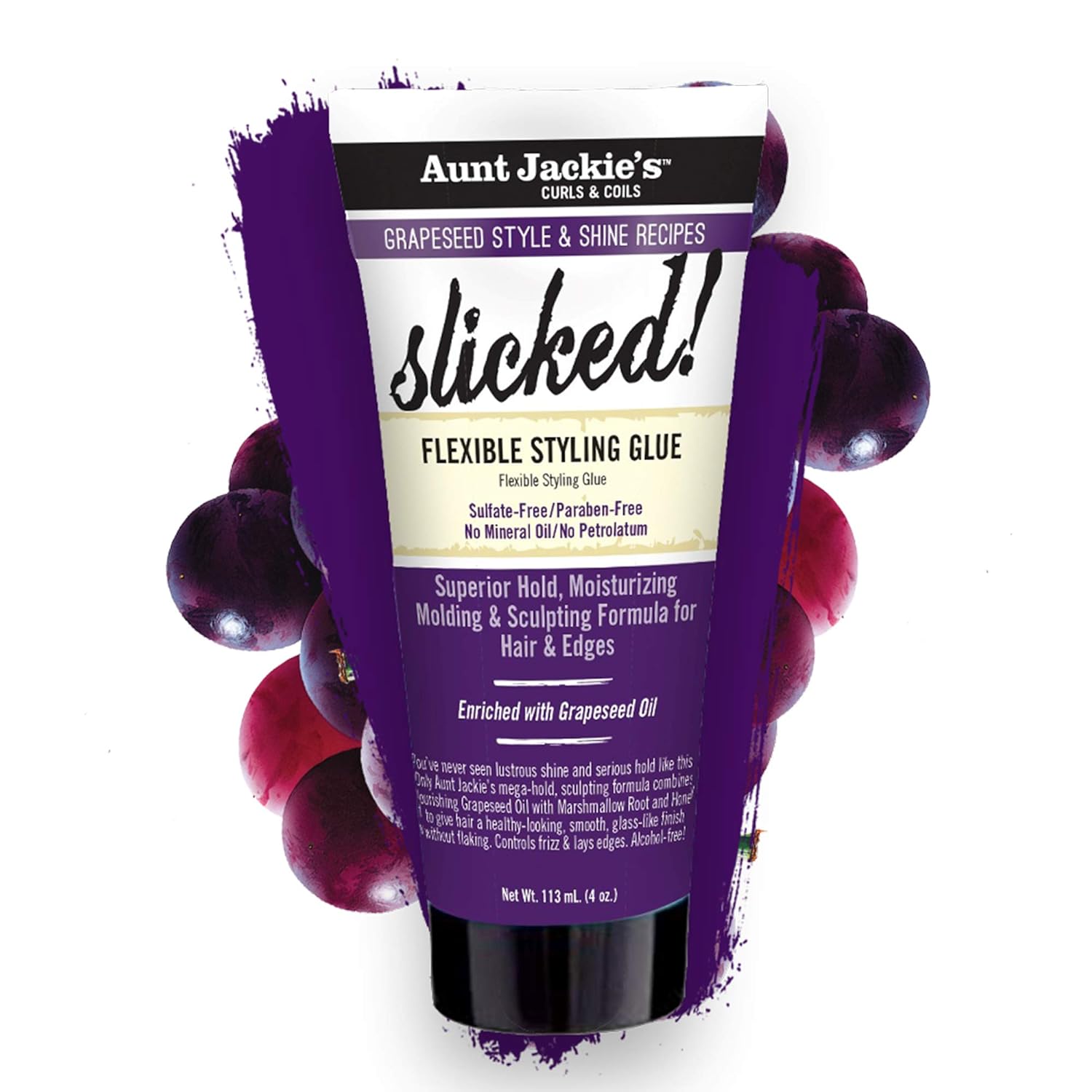Aunt Jackie’s Grapeseed Collection Perfect Slay 3 Pack Bundle, Ice Curls, Frizz Patroil, Slicked, Frizz and out-of-place strands don’t stand a chance, A Sleek and Shiny Finishing Touch to Every Style : Beauty & Personal Care