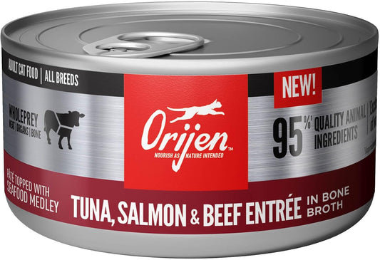 Orijen Tuna, Salmon And Beef Entree Adult Wet Cat Food, Wholeprey Ingredients, 3 Oz (Case Of 24)