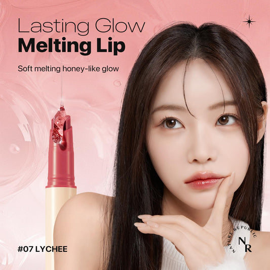 Nature Republic Honey Melting Lip (07 Lychee) Soft Lip Stick, Korean Lip, Lip Gloss, Glow Lip, Glossy, Lip Balm, Lip Crayon, Jelly Gloss, Lip Pen, Tint, Valentines Day Gifts, Korean Make Up