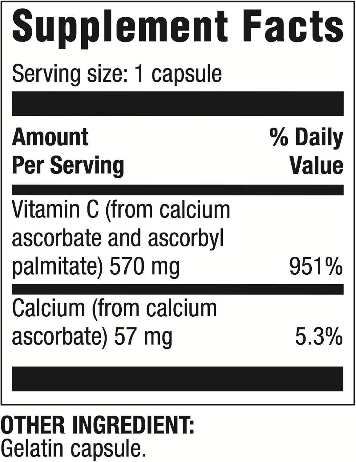 Life Enhancement Double C - Max Absorption 608 Mg Buffered Vitamin C (Calcium Ascorbate And Ascorbyl Palmitate) & 61 Mg Calcium - 180 Capsuls
