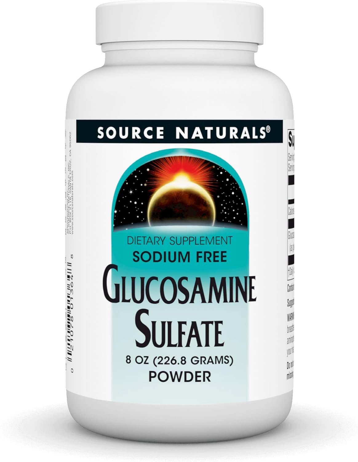 Source Naturals Glucosamine Sulfate, Sodium-Free Powder For Joint Support - 8 Oz Powder