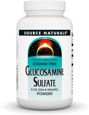 Source Naturals Glucosamine Sulfate, Sodium-Free Powder For Joint Support - 8 Oz Powder