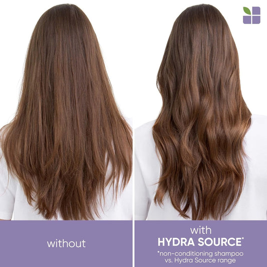 Biolage Hydra Source Daily Leave-In Cream | Smooths Dry, Frizzy Hair & Prevents Breakage | Paraben-Free | For Fine To Medium Hair | Vegan | Helps Repair Split Ends | Salon Treatment | 8.5 Fl. Oz