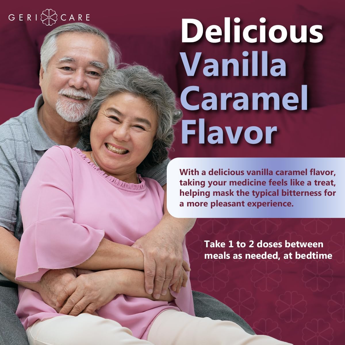 Gericare Antacid Liquid & Anti-Gas Relief, Maximum Strength For Heartburn, Acid Reflux, Sour Stomach, Pressure & Bloating, Acid Indigestion, & Gas, Vanilla Caramel Flavor (2) : Health & Household