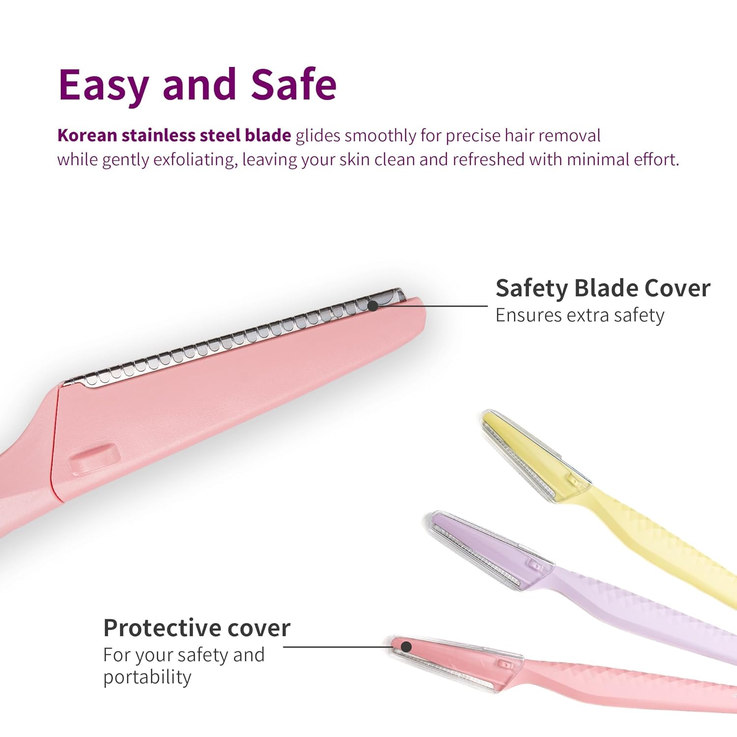 Tinkle Ultimate Dermaplaning Tool: 6 Razors, Precision Dermaplane, Eyebrow & Facial Razor For Peach Fuzz Removal & Exfoliation, Stainless Steel Safety Cover : Beauty & Personal Care