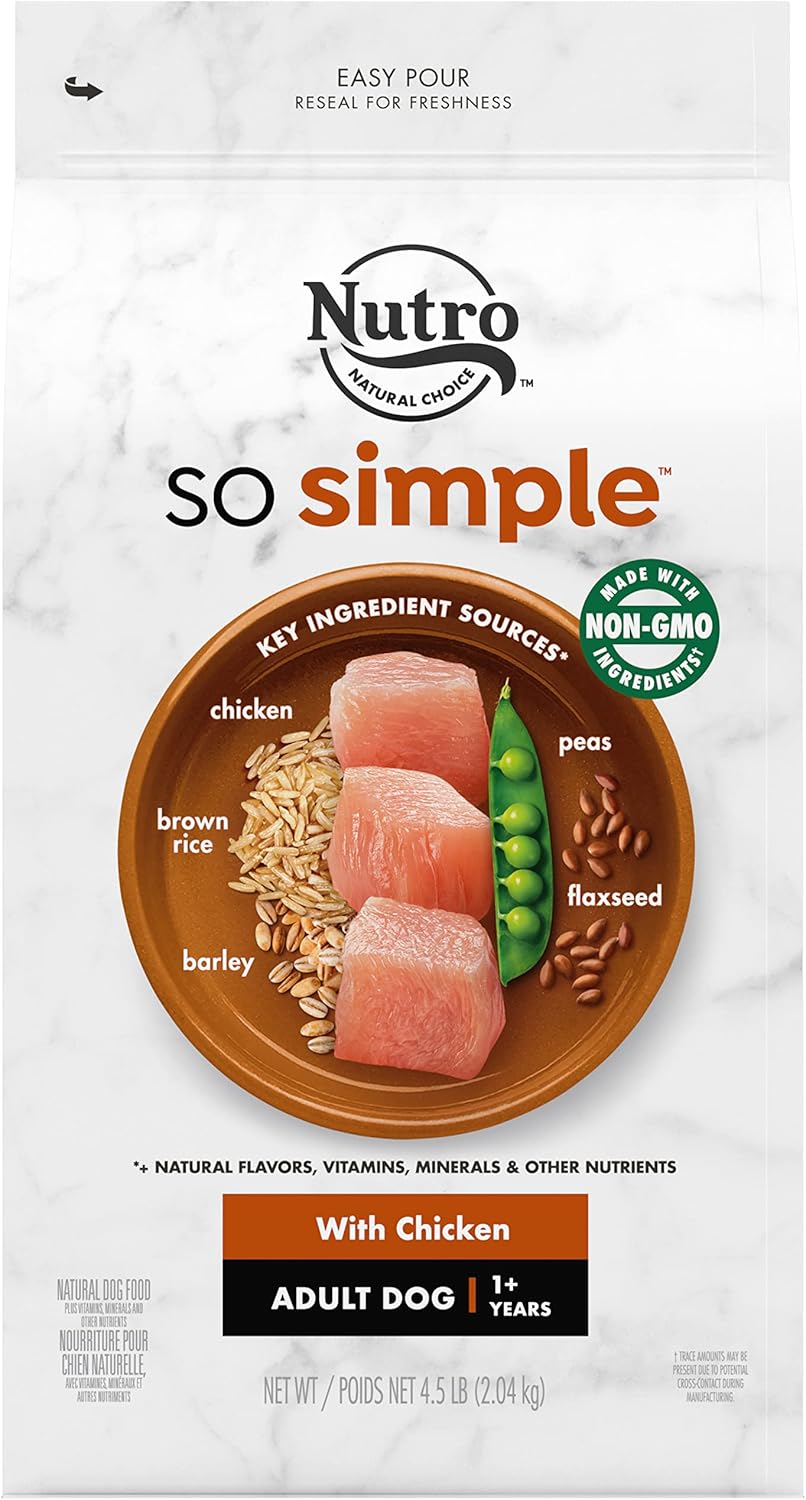 Nutro So Simple With Chicken Adult Dog Food, 4.5 Lb