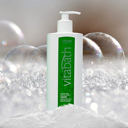 Vitabath Original Spring Green Moisturizing Bath & Shower Gel Wash Intoxicating Botanical Skin Rejuvenation, Hydrating Dry Skincare, Body Cleanser & Foaming Gelee - 21 Oz
