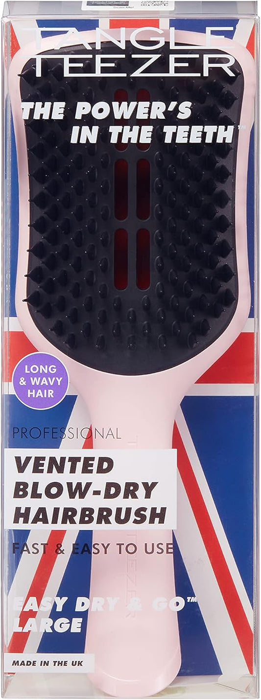 Tangle Teezer | The Ultimate Blow-Dry Hairbrush For Wet Hair | Adds Volume, Smoothness And Shine | Vented Brush Reduces Blow Dry Time | Shocking Pink