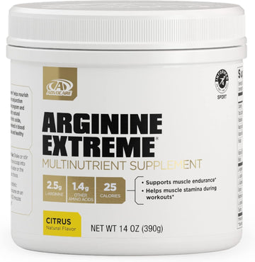 Advocare Arginine Extreme Multinutrient Supplement - Pre-Workout Amino Acids Supplement - Supports Stamina & Endurance* - Includes Vitamin B-12, L-Arginine & More - Citrus, 14 Oz