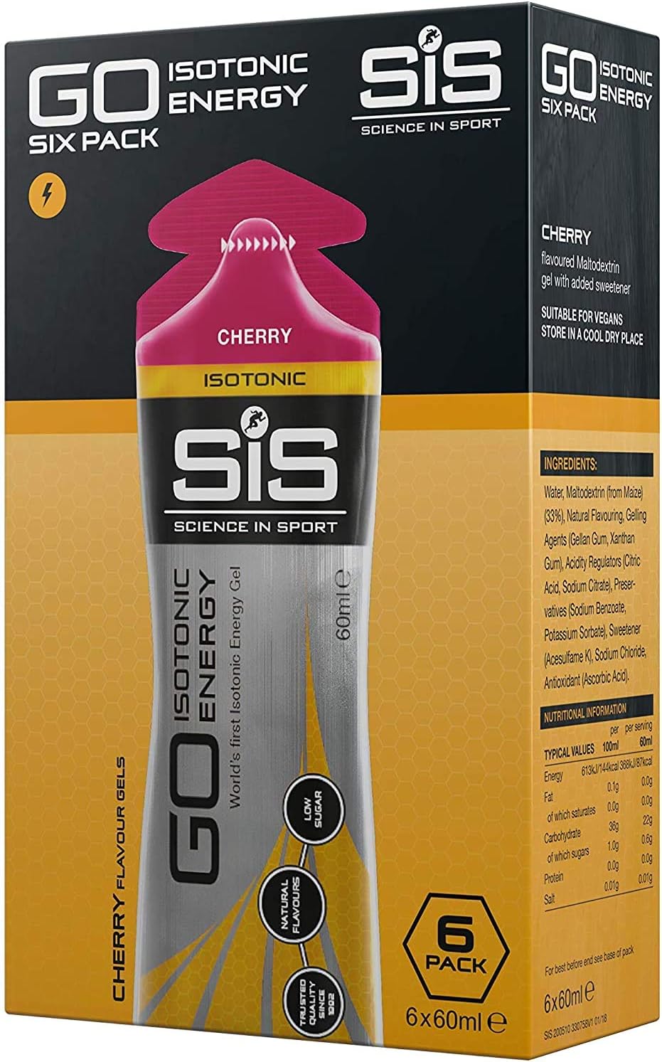 SiS GO Isotonic Energy Variety Pack, 2 Fl Oz (Pack of 6)