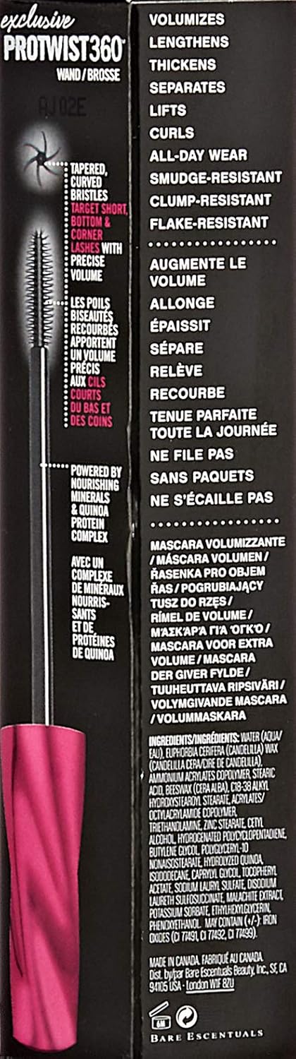Lash Domination Volumizing Mascara Petite Precision Brush - Intense Black By Bareminerals For Women