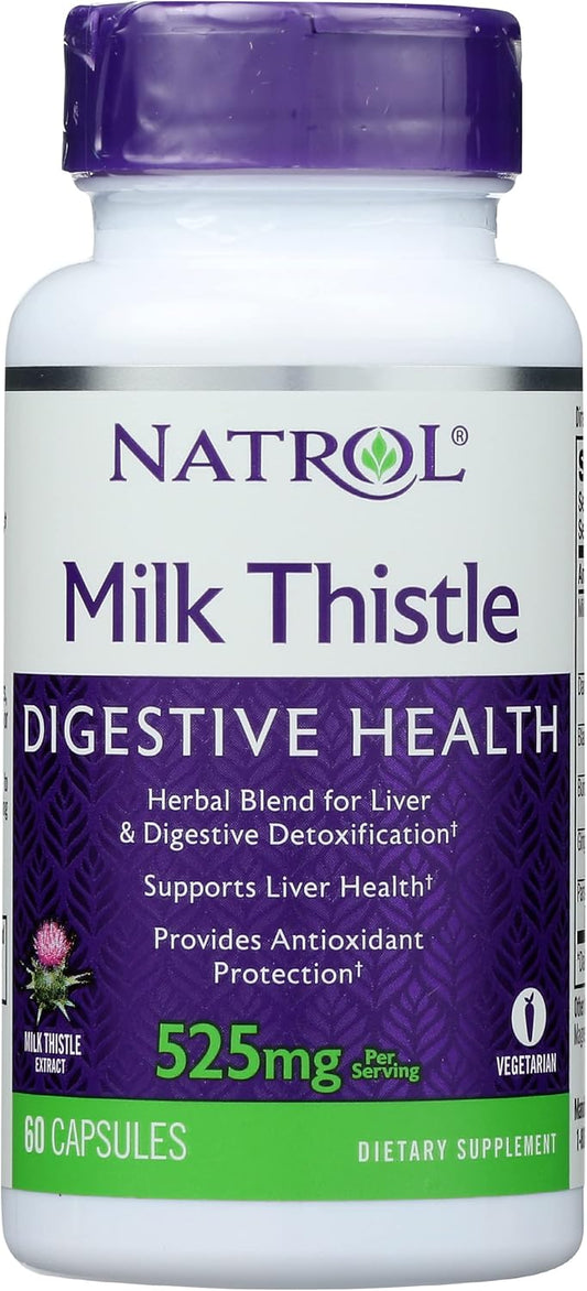 Milk Thistle Advantage, Supports Liver Health, 525Mg, 60 Tablets Pack of 1