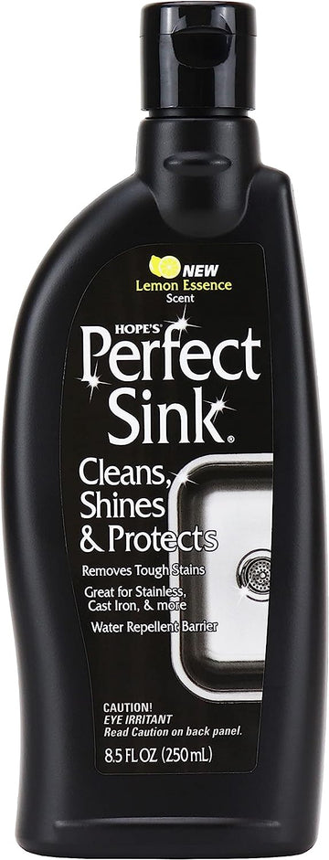 HOPE'S Perfect Sink Cleaner and Polish, Restorative, Removes Stains, Cast Iron, Corian, Composite, Acrylic, 8.5 Fl Oz