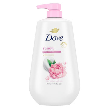 Dove Body Wash Unwind Blueberry & Moon Milk For 24Hr Lotion-Soft Skin Moisturizing Skin Cleanser With No Sulfates No Parabens 30.6 Oz