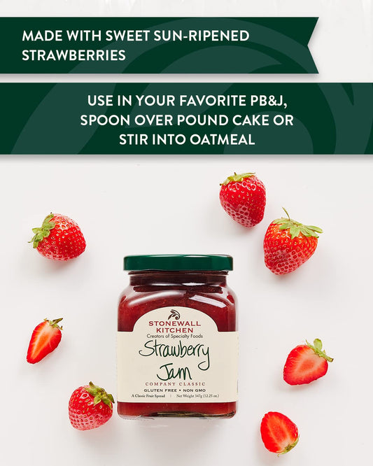 Stonewall Kitchen Strawberry Jam, 12.5 Ounces (Pack of 2)