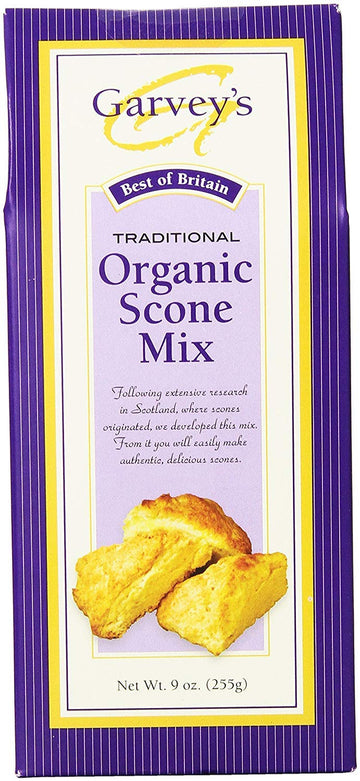 Garvey's Organic Traditional Scone Mix, 9 Ounce (Pack of 6)