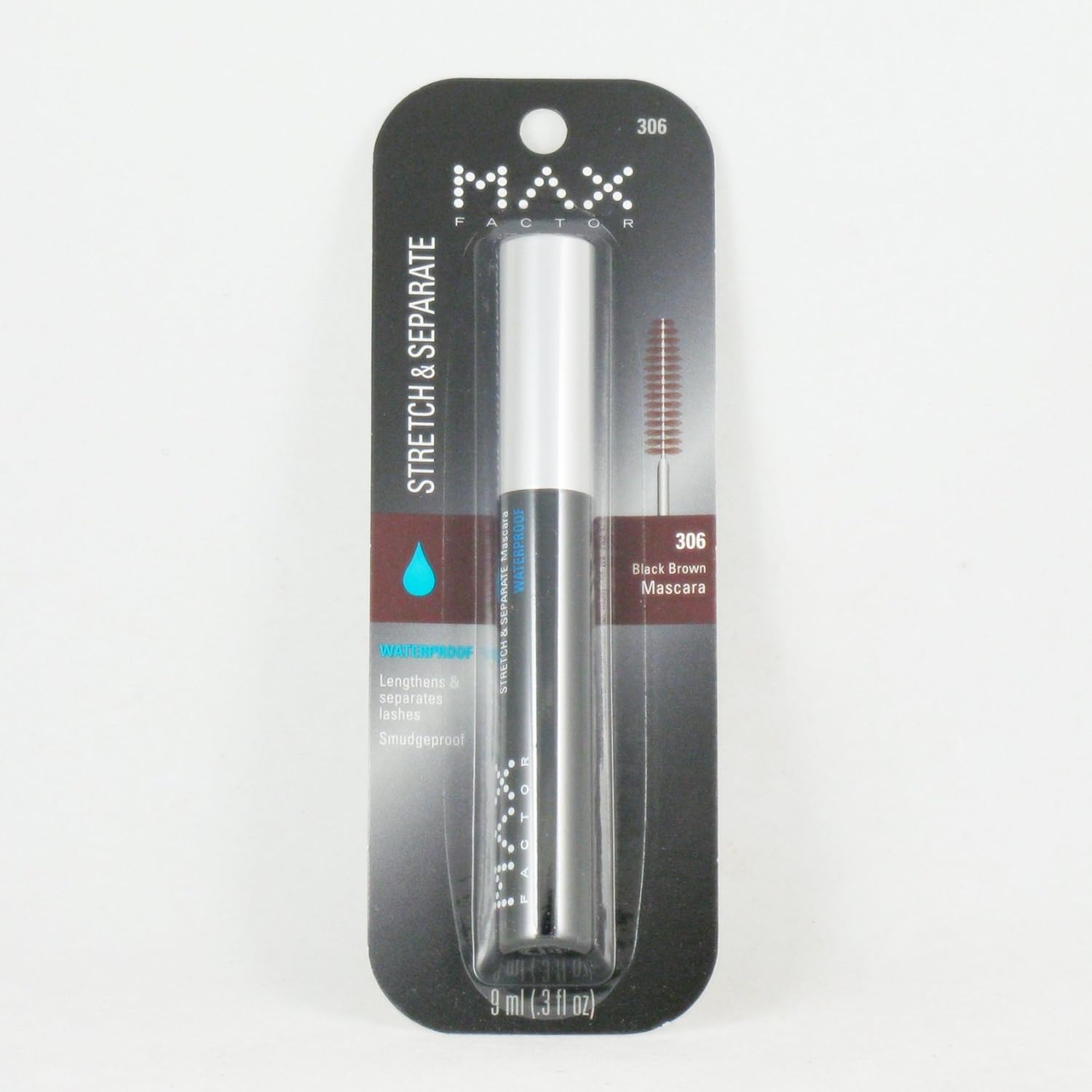 Max Factor Stretch & Separate Mascara Waterproof 306 Black Brown : Beauty & Personal Care