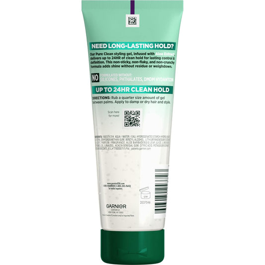 Garnier Fructis Style Pure Clean Styling Gel 6.8 Fl Oz, 1 Count, (Packaging May Vary)
