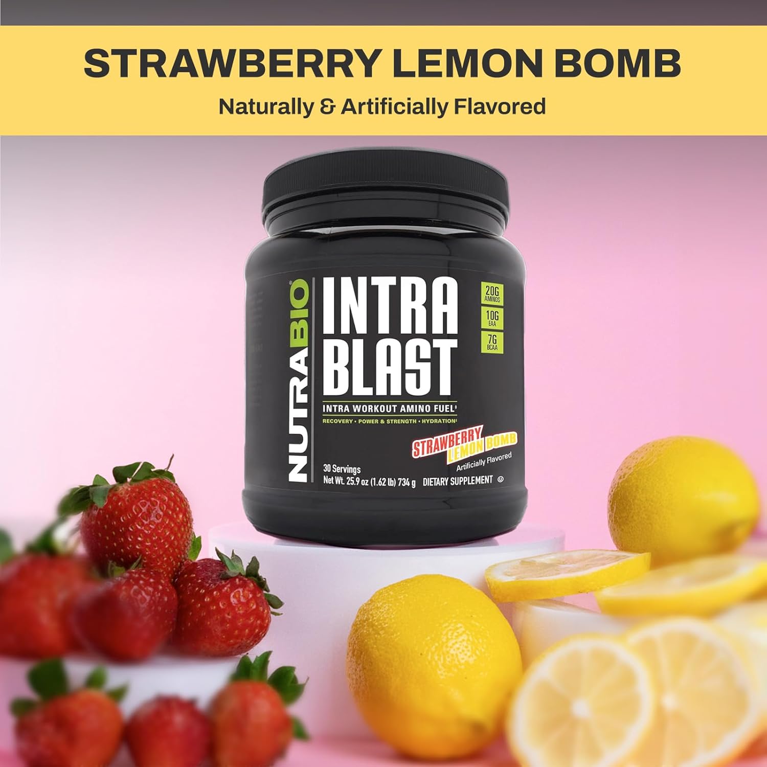 Nutrabio Intra Blast Bcaa Powder Amino Acid Supplement, Electrolyte & Hydration Blend, Intra, Pre Workout & Muscle Recovery, 20G Eaa Amino Acids Powder, 5G Glutamine- Sweet Tea, 30 Serving : Health & Household