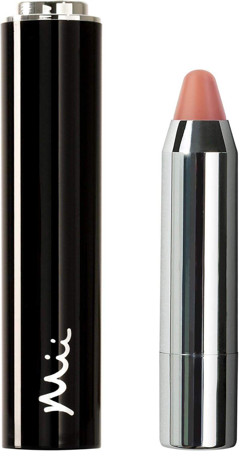 Mii Cosmetics Click & Colour Lip Crayon - Long Lasting Satin Crayon Lipstick - Pinot Blush